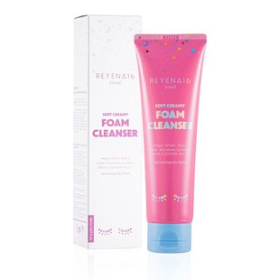 Кремова пінка для вмивання з екстрактом морського винограду REYENA16 Soft Creamy Foam Cleanser, 150г Купити в Україні