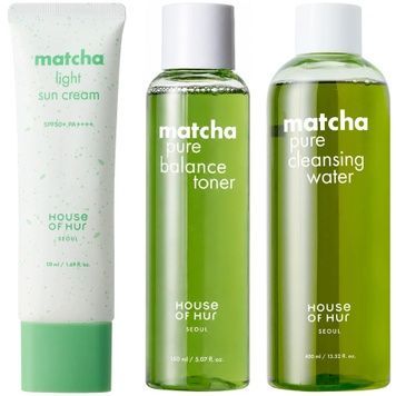 2+1 Набор для очистки и защиты кожи &laquo;Matcha SPF&raquo; House of Hur на KRKR.COM.UA
