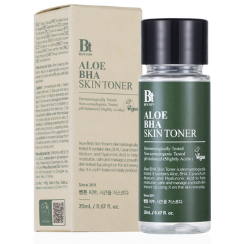 Тонер алое з саліциловою кислотою Benton Aloe BHA Skin Toner, Мініатюра 20 мл на KRKR.COM.UA