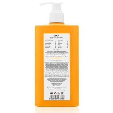 Крем для тіла з вітаміном C Q+A Vitamin C Body Cream, 250 мл на KRKR.COM.UA