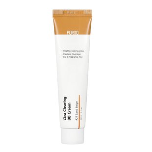 BB-крем для чутливої шкіри з центелою #27 пісочний беж Purito SEOUL Cica Clearing BB Cream #27 Sand Beige, 30 мл Купити в Україні