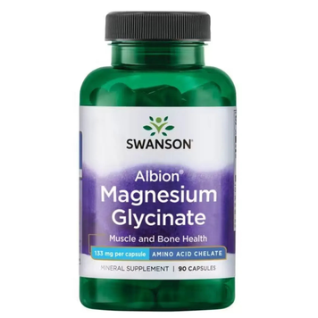 Магний глицинат Albion Swanson Albion Magnesium Glycinate 133mg, 90 шт на KRKR.COM.UA
