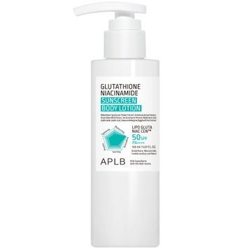 Сонцезахисний лосьйон для тіла з глутатіоном і ніацинамідом APLB Glutathione Niacinamide Sunscreen Body Lotion SPF50+ PA++++, 150 мл на KRKR.COM.UA