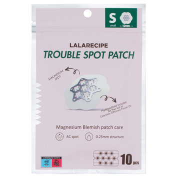 Гидроколоидные патчи от прыщей (12 мм) LALARECIPE Trouble Spot Patch S, 10 шт на KRKR.COM.UA