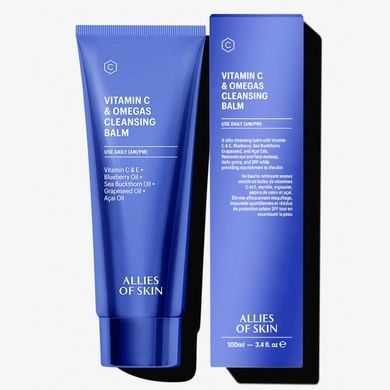 Бальзам очищуючий з вітаміном С Allies of Skin Vitamin C & Omegas Cleansing Balm, 100 мл на KRKR.COM.UA