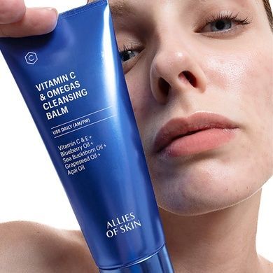 Бальзам очищуючий з вітаміном С Allies of Skin Vitamin C & Omegas Cleansing Balm, 100 мл на KRKR.COM.UA