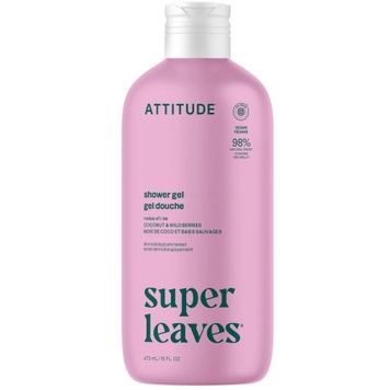 Увлажняющий гель для душа "Кокос и лесные ягоды" Super leaves Attitude Body Wash Coconut & Wild Berries, 473 мл на KRKR.COM.UA