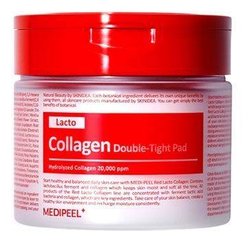 Пилинг-пады с коллагеном и лактобактериями MEDIPEEL Red Lacto Collagen Double Tight Pad, 270 мл на KRKR.COM.UA