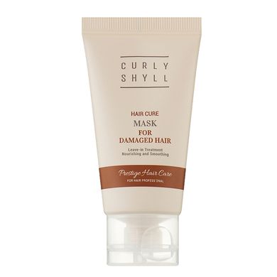 Несмываемая термозащитная маска для поврежденных волос CURLYSHYLL Hair Cure Mask, 40 мл, Миниатюра Купить в Украине