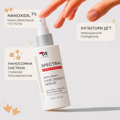 Сироватка для густоти волосся та проти сивини DS Laboratories Spectral DNC-S / Spectral Extra Strength, 60 мл на KRKR.COM.UA