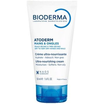 Живильний крем для рук Bioderma Atoderm Mains & ongles Ultra-Nourishing Hand Cream, 50 мл на KRKR.COM.UA