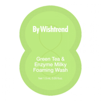 Пінка для вмивання з зеленим чаєм та ензимами By Wishtrend Green Tea&Enzyme Milky Foaming Wash, 1,5 мл, Саше (пробник) на KRKR.COM.UA