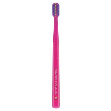 Зубная ортодонтичная щетка Curaprox Ortho CS 5460 Ultra Soft, Розовый - синий на KRKR.COM.UA