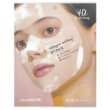 Восстановительная коллагеновая гель-маска с лифтинг-эффектом LALARECIPE Collagen melting gel mask, 1 шт*40 г на KRKR.COM.UA