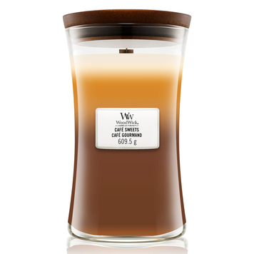Ароматическая свеча "Трилогия Кафе Сладостей" Woodwick Trilogy Cafe Sweets, 609 г на KRKR.COM.UA