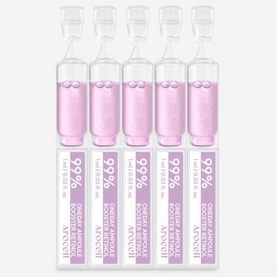 Бустер-сироватка з ретинолом Arocell 99% Oneday Booster Ampoule Retinol, 1 мл * 5 шт на KRKR.COM.UA