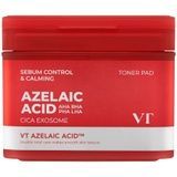 Тонер-пади з азелаїновою кислотою для жирної та проблемної шкіри VT AZ Care Toner Pad, 60 шт на KRKR.COM.UA