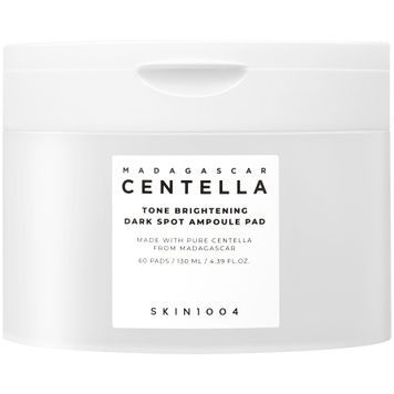 Освітлювальні ампульні пади для обличчя SKIN1004 Tone Brightening Dark Spot Ampoule Pad, 60 шт на KRKR.COM.UA