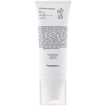 Легкий сонцезахисний крем Transparent Lab Lightweight Sunscreen SPF50+, 100 мл на KRKR.COM.UA