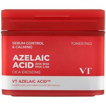 Тонер-пади з азелаїновою кислотою для жирної та проблемної шкіри VT AZ Care Toner Pad, 60 шт на KRKR.COM.UA
