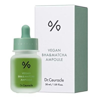 Ампульна сироватка з BHA кислотою та екстрактом Матчa Dr.Ceuracle Vegan BHA&Matcha Ampoule , 2 мл на KRKR.COM.UA