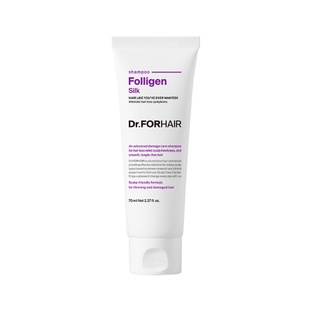 Шампунь для сухого та пошкодженого волосся Dr.FORHAIR Folligen Silk Shampoo, Мініатюра 70мл Купити в Україні