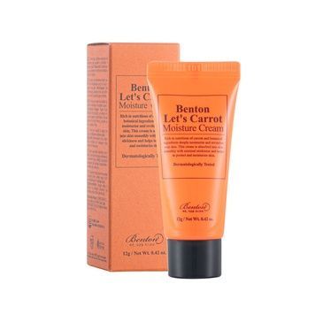 Зволожуючий крем з маслом моркви Benton Let`s Carrot Moisture Cream, Мініатюра 12 г на KRKR.COM.UA