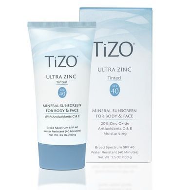 Крем для тела и лица минеральный, солнцезащитный с оттенком TiZO Ultra Zinc Body & Face Tinted SPF 40, 100 г на KRKR.COM.UA