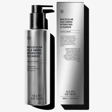 Засіб очищуючий Allies of Skin Molecular Silk Amino Hydrating Cleanser, 250 мл на KRKR.COM.UA