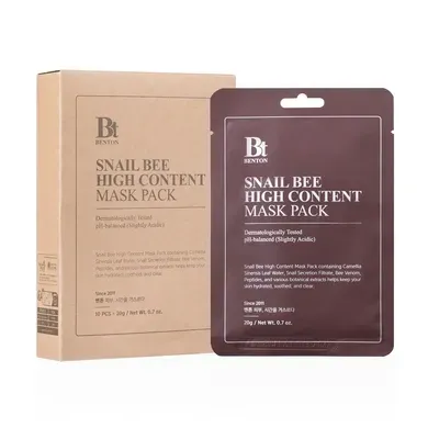 Benton Snail Bee High Content Mask Pack 10 шт