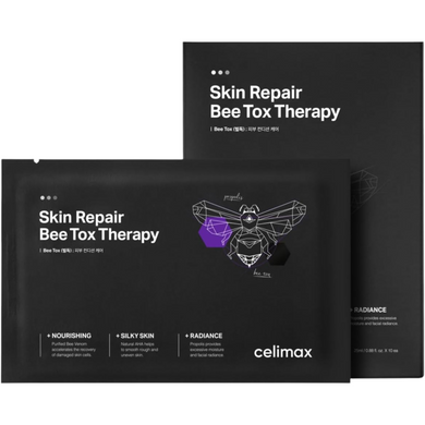 Відновлювальна маска з бджолиною отрутою celimax Skin Repair Bee Tox Therapy Mask, 25 мл * 10 шт на KRKR.COM.UA