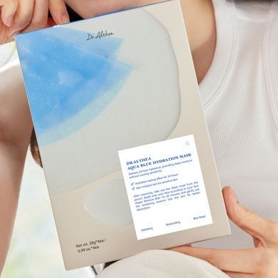 Зволожувальна тканинна маска з азуленом Dr. Althea Aqua Blue Hydration Mask, 28 г на KRKR.COM.UA