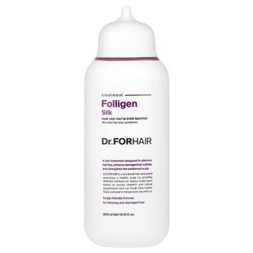 Відновлююча маска - кондиціонер для пошкодженого волосся Dr.FORHAIR Folligen Silk Treatment, 300мл на KRKR.COM.UA
