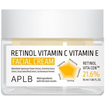 Омолоджувальний крем для обличчя з ретинолом, вітамінами C та E APLB Retinol Vitamin C Vitamin E Facial Cream, 55 мл на KRKR.COM.UA