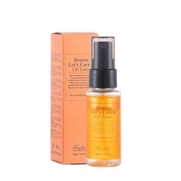 Двофазний тонер з маслом моркви Benton Let's Carrot Oil Toner, Мініатюра 30 мл на KRKR.COM.UA