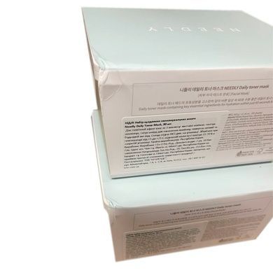 Уцінка Набір щоденних зволожувальних масок Needly Daily Toner Mask, 30 шт на KRKR.COM.UA
