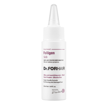 Відновлююча маска для пошкодженого волосся Dr.FORHAIR Folligen Silk Treatment, Мініатюра 50 мл на KRKR.COM.UA