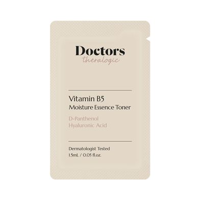 Зволожувальний тонер-есенція з Д-пантенолом Doctors (Theralogic) Vitamin B5 Moisture Essence Toner, тестер 1.5 мл Купити в Україні