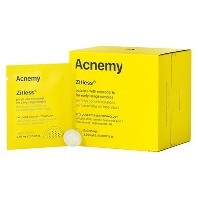 Пластырь с микроиглами для ранних стадий прыщей Acnemy Zitless, 5 шт Купить в Украине