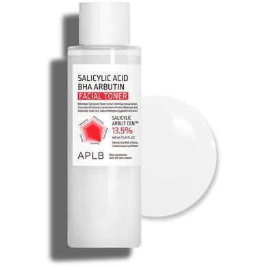 Тоник для проблемной кожи с салициловой кислотой, BHA и арбутином APLB Salicylic Acid BHA Arbutin Facial Toner, 160 мл на KRKR.COM.UA