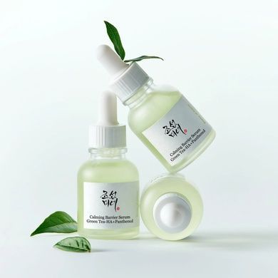 Заспокійлива сироватка із зеленим чаєм та пантенолом Beauty of Joseon Calming Serum: Green Tea + Panthenol, 30 мл на KRKR.COM.UA