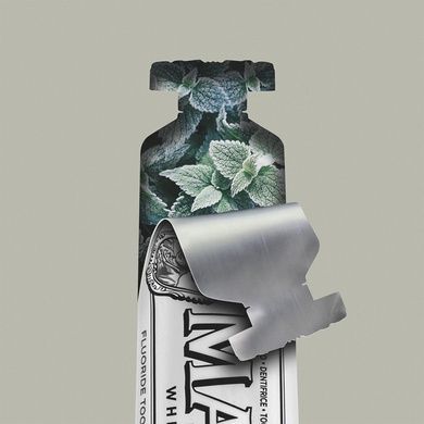 Зубная Паста Отбеливающая Мята Marvis Whitening Mint, 25 мл на KRKR.COM.UA