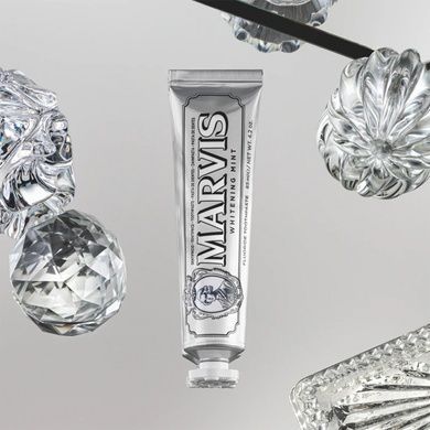 Зубная Паста Отбеливающая Мята Marvis Whitening Mint, 25 мл на KRKR.COM.UA