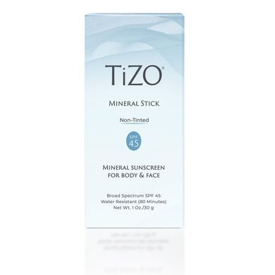 Стик для лица минеральный, солнцезащитный без оттенка TiZO Mineral Stick Non-Tinted SPF 45, 30 г на KRKR.COM.UA