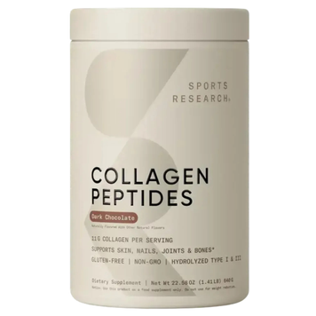 Коллагеновые пептиды Dark Chocolate Sports Research Collagen Peptides Dark Chocolate, 40 порц на KRKR.COM.UA