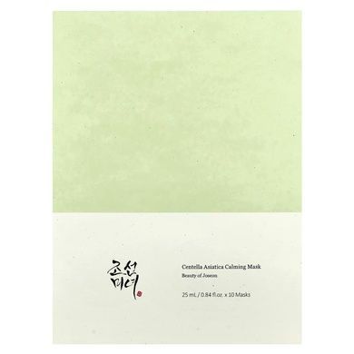 Заспокійлива тканинна маска з екстрактом центелли Beauty of Joseon Centella Asiatica Calming Mask, 25 мл * 10 шт на KRKR.COM.UA