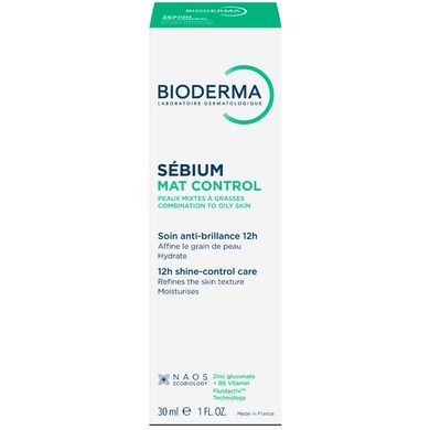Матувальний крем для обличчя Bioderma Sebium Mat Control, 30 мл на KRKR.COM.UA