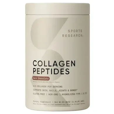Sports Research Collagen Peptides Dark Chocolate