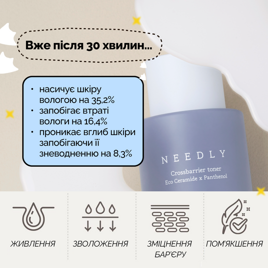 Needly Crossbarrier Toner, 200 мл❤️купити у Львові, Україна