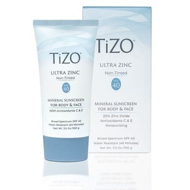 Крем для тела и лица минеральный, солнцезащитный без оттенка TiZO Ultra Zinc Body & Face Non-Tinted SPF 40, 100 г на KRKR.COM.UA